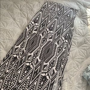 Printed maxi skirt